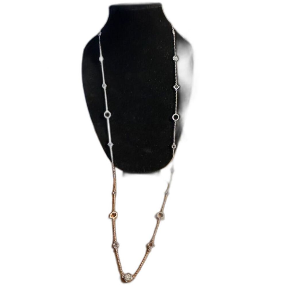 Lia Sophia Silver Tone Long Necklace